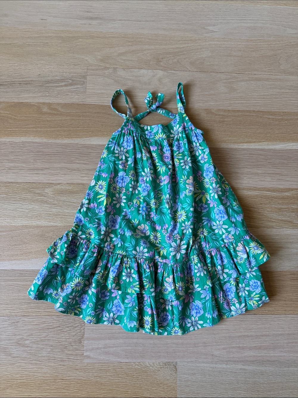 Beautiful Girls 4T Floral Old Navy Green Halter Sundress